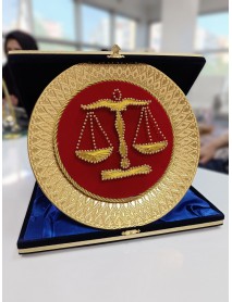Kişiye Özel Adalet Simgesi Filografi Plaket