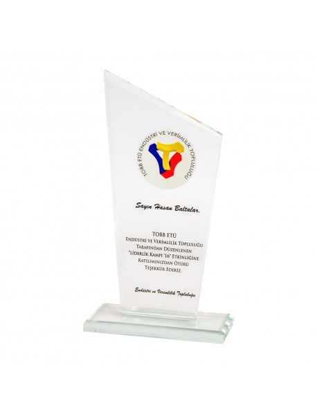 Kristal Cam Plaket