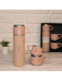 Kişiye Özel Set Kutulu Termos Pembe 500 ML